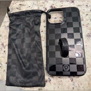 Loopy iPhone 13 Pro Max Midnight Checkered Righty